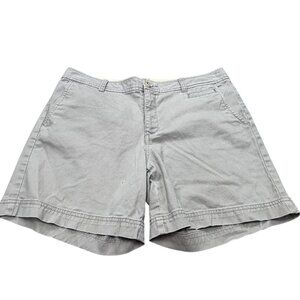 Dockers Womens Beige Shorts Size 12 Cotton Blend Casual Wear